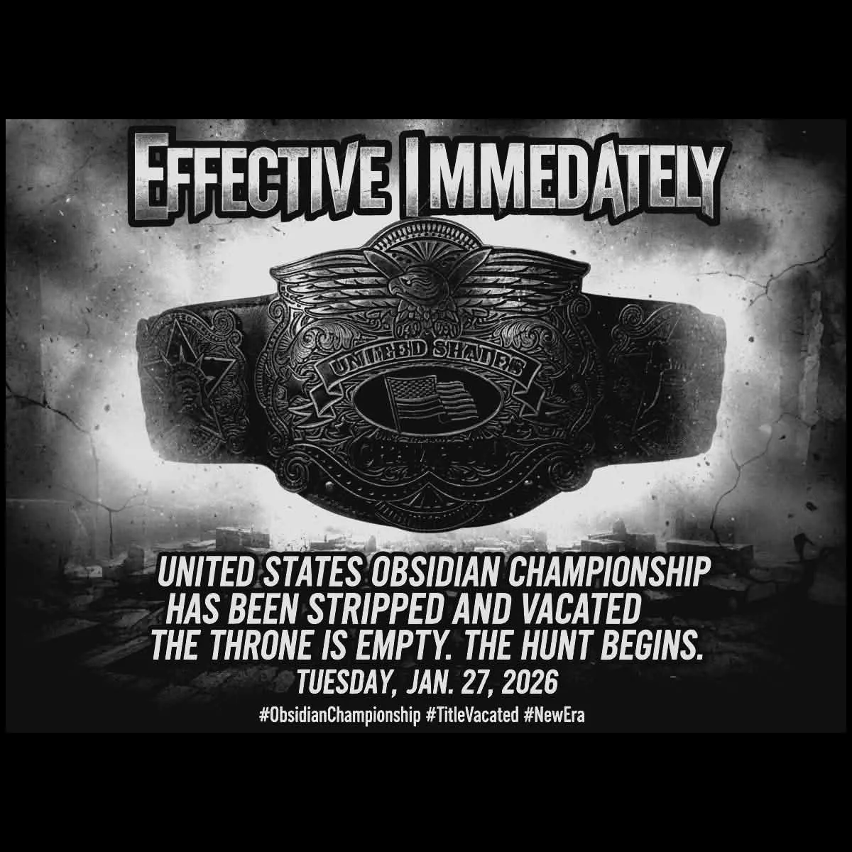 Breaking News : United States Obsidian Championship vacated!
